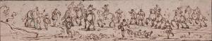 SILVESTRE Israel 1621-1691,Scène de chasse avec cavaliers et chiens,De Maigret FR 2022-12-16