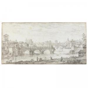 SILVESTRE Israel 1621-1691,VIEW OF THE 'PONTE ROTTO', ROME,Sotheby's GB 2009-07-08