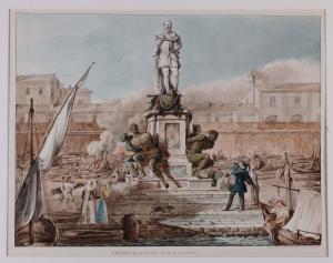 SILVESTRI Giovanni Battista 1796-1873,Piazza di Livorno,Cambi IT 2017-05-17