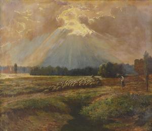 SILVESTRO Pietro 1864-1944,Dopo il temporale,Meeting Art IT 2020-02-19