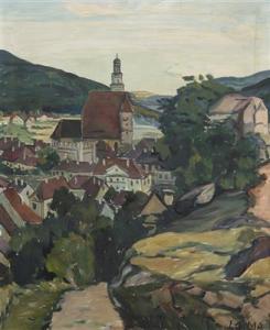 SIMA Ladislav 1885-1956,A View of Prachatice,Palais Dorotheum AT 2016-09-24