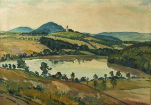 SIMA Ladislav 1885-1956,Landscape in the Benešov Area,1929,Palais Dorotheum AT 2014-09-20