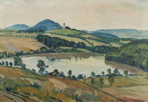 SIMA Ladislav 1885-1956,View of Chvojen,1929,Palais Dorotheum AT 2015-03-07
