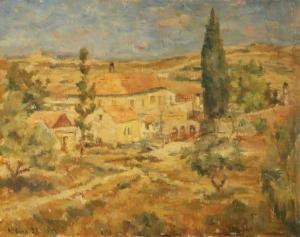 SIMA Miron 1902-1999,Houses Near Jerusalem,1937,Tiroche IL 2021-03-13
