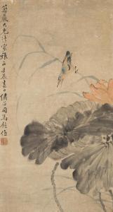 SIMA ZHONG 1800-1800,Bird and Lotus,1882,Bonhams GB 2019-06-26