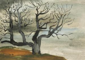 SIMAK Lev 1896-1989,Trees,1937,Palais Dorotheum AT 2013-11-23