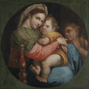 SIMANOWITZ Ludovika Reichenbach 1759-1827,Madonna della Sedia,Nagel DE 2019-10-16