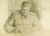 simashkevic Vladimir Nikolaevich 1907-1978,Stalin Signing the Treaty,Whyte's IE 2009-12-07