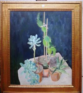 SIMEON Eunice 1906,Still life of cacti,Bellmans Fine Art Auctioneers GB 2017-02-04