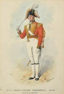 SIMKIN Richard,a portrait of an officer of The Royal Tyrone Regim,1810,John Nicholson 2024-01-24