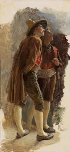 SIMM Franz Xaver 1853-1918,Two Tyrolean Farmer’’’’s Sons,Palais Dorotheum AT 2015-04-23