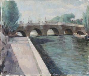 SIMMELHAG Kay 1899-1988,View from the Seine in Paris,Bruun Rasmussen DK 2021-11-02