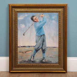 SIMMERS Connie 1941,A golfer portrait,Mallams GB 2023-01-23