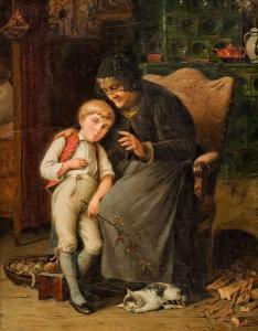 SIMMONDS Julius 1843-1924,Grandmother with child,1879,Kaupp DE 2012-06-16