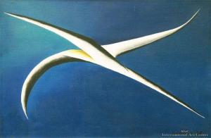 SIMMONS Freda 1900-1900,Blue Bird Series,1969,International Art Centre NZ 2010-08-26