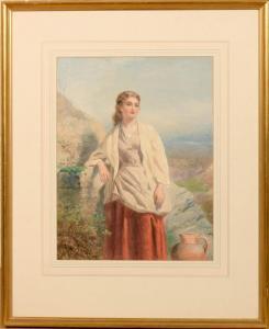 SIMMONS J. Deane 1800-1900,A girl at a spring,Tring Market Auctions GB 2017-03-10