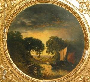 SIMMS G.H 1800-1800,'A Creek on the Thames', and another, 'Near Hastings',Bonhams GB 2004-11-04