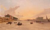 SIMMS George 1800-1900,The Red House Battersea, rowing on the Thames,Woolley & Wallis GB 2019-03-06