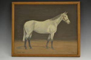 SIMMS MARY,Study of a Grey Horse,1952,Bamfords Auctioneers and Valuers GB 2016-10-26