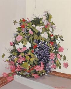 SIMMS Michael,STILL LIFE HANGING BASKET,Ross's Auctioneers and values IE 2024-03-20