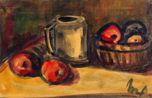SIMON Jean Georges 1894-1968,Still life of apples,Rosebery's GB 2017-06-28