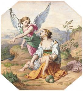 SIMON P.Robert,Hagar und der Engel,1840,Galerie Bassenge DE 2012-11-29