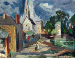 SIMON Robert 1888-1961,Eglise d'Ilfranche and another view of a French vi,Gorringes GB 2017-03-21