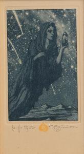 SIMON Tavik Frantisek 1877-1942,'Falling Star, A New Year's Card',1933,Morgan O'Driscoll 2013-10-21