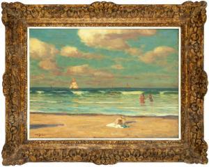 SIMON Tavik Frantisek 1877-1942,Beach (From Normandy 1909),1909,Art Consulting CZ 2024-03-10