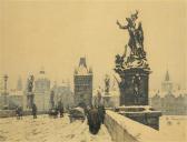 SIMON Tavik Frantisek 1877-1942,Charles Bridge in Winter,Palais Dorotheum AT 2011-11-26