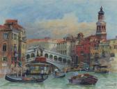SIMONELLI Federico 1944,The Grand Canal, Venice looking towards the Rialto,Mallams GB 2010-05-27