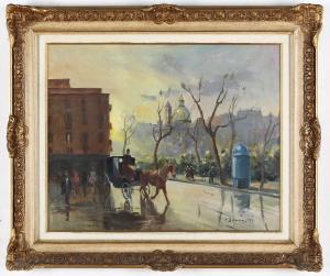 SIMONETTI Attilio 1843-1925,Paesaggio con carrozza,Cambi IT 2024-02-29