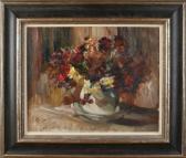 SIMONIN Victor 1877-1946,Still life, vase with flowers,Twents Veilinghuis NL 2022-01-06