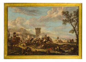 SIMONINI Francesco 1686-1753,Paesaggi con accampamento (il pagamento dell'aff,Wannenes Art Auctions 2019-05-28