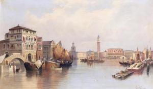SIMONSSON Karl Konrad 1843-1901,View of St. Mark's Square, Venice,Bonhams GB 2019-10-16