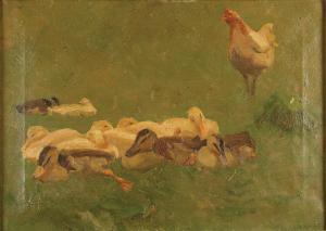 SIMPSON CHARLES,A hen and ducks,David Lay GB 2018-07-26