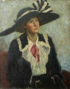 SIMPSON Charles Walter 1885-1971,Portrait of Ruth Alison (Ruth Simpson),David Lay GB 2024-02-29