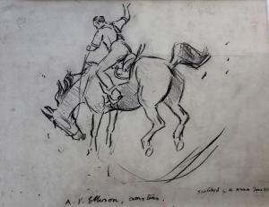 SIMPSON Charles Walter 1885-1971,THE RODEO GROUP: A. V. ELLISON, AMATEUR,1988,Lawrences 2019-07-05