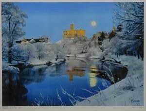 SIMPSON Francesca,Warkworth Castle in Snow' Northumberland,David Duggleby Limited GB 2017-03-11