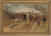 SIMPSON Frank H. 1800-1900,11th Hussars charging at the Crimea with a fallen,Christie's 2009-07-21