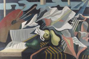 simpson ida 1898-1977,Still life with Pears and Palette,Woolley & Wallis GB 2013-11-26