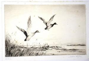 SIMPSON Jackson Henry 1893-1963,Flying Mallard Ducks,Shapes Auctioneers & Valuers GB 2016-03-12