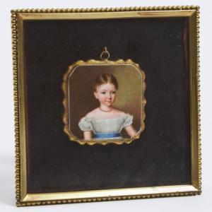 SIMPSON John 1811-1871,PORTRAIT OF MISS LUCY HEATHCOTE ROSE, AGED 20 MONT,Waddington's CA 2022-09-29