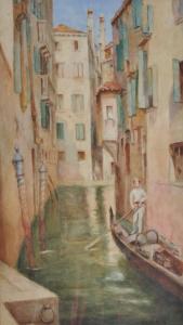 SIMPSON Margaret H.A 1880-1896,a Venice canal,1889,Burstow and Hewett GB 2012-05-02