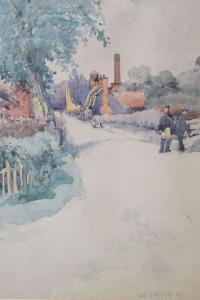 SIMPSON Thomas W 1887-1926,Village street scene,1897,Gorringes GB 2022-07-11