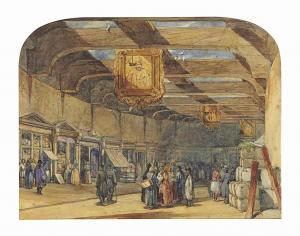 SIMPSON William 1823-1899,A bazaar in the Near East,Christie's GB 2015-10-29