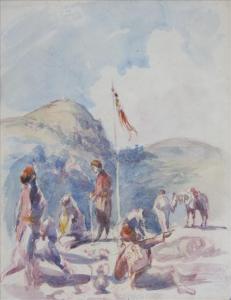 SIMPSON William Henry 1843,R.I.  The Camp ofColonel Dawkins, Crimea Figure,1899,Dreweatt-Neate 2007-11-15