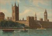 SIMS Stephen 1900-1900,Big Ben and Parliament, London,Ripley Auctions US 2009-06-27