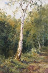 SINCLAIR H 1800-1900,Pheasants in a wooded landscape,Woolley & Wallis GB 2012-12-12