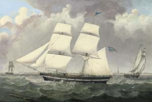SINCLAIR H 1800-1900,The British brig  
Oslo 
 under reduced sail off t,1887,Christie's 2011-05-18